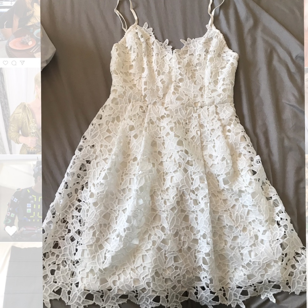 ASTR the label white dress size small nordstrom
